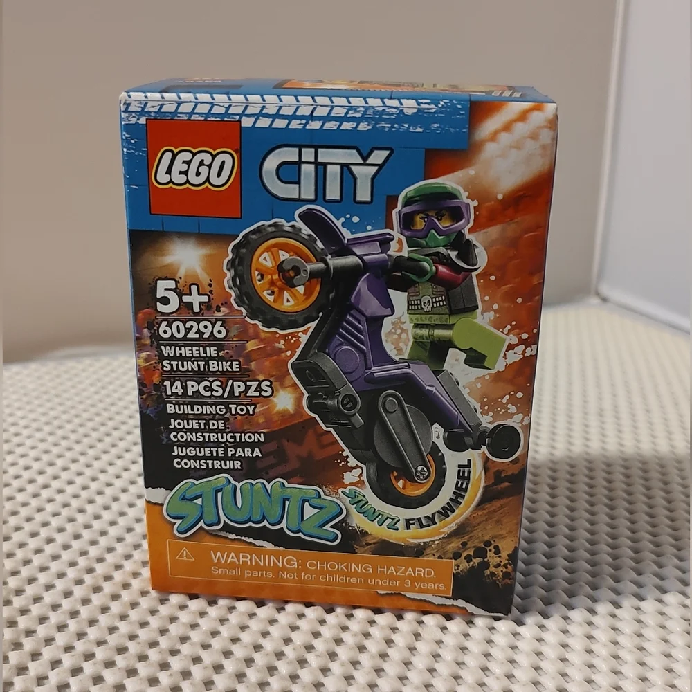 LEGO City Wheelie Stunt Bike 60296 Building Toy Stuntz